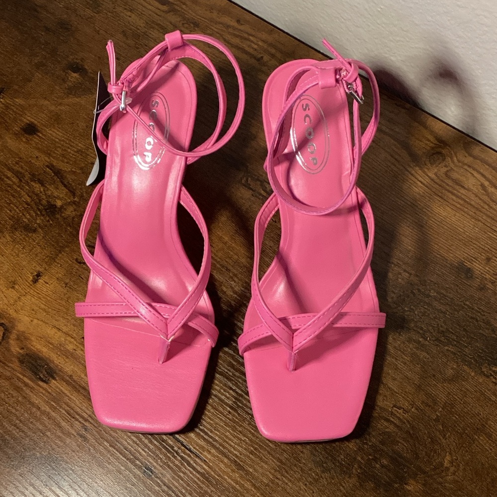 Soda Fuchsia Strappy Women's Heels